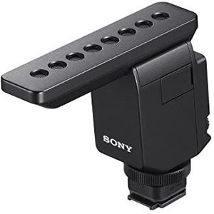 Sony ECM-B1M Gun Microfoon (via multiinterface, accessoires, schoen met geïntegreerde digitale audio-interface, zwart