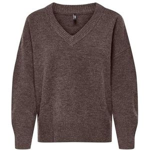 Onlmari Ls losse V-hals KNT Nca, Chocolate Martini, 3XL