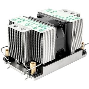 SilverStone Technology XE02-4677, 2-HE-SFF Server/Workstation CPU-koeler voor Socket Intel LGA4677, SST-XE02-4677B (Zwart+Zwart)