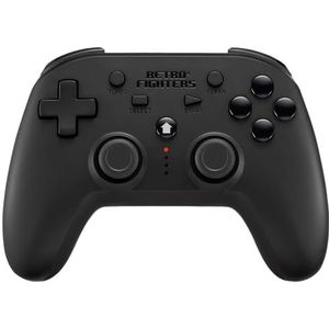 Retro Fighters PS Defender Wireless Bluetooth Controller Black - PS3, PS4 & PC Compatible