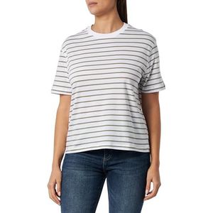 Stripe T-shirt, zeemeermin, Kaki, M