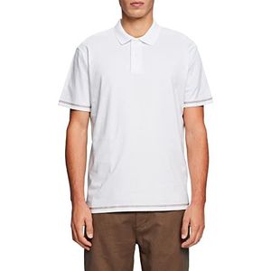 edc by Esprit Poloshirt van jersey, 100% katoen, wit, XL