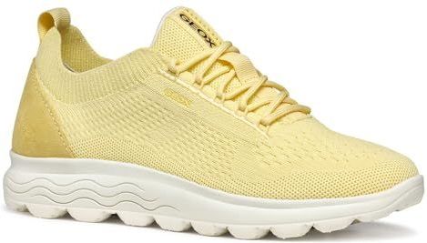 Geox - D Spherica - Sneakers - Geel - Ademend