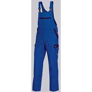 BP Profiel 1844-720-113 tuinbroek - Stretch bretels - Verstelbare tailleband - zakken voor kniebeschermers - 65% polyester, 35% katoen - lange pasvorm - maat: 102 - kleur: koningsblauw/donkerblauw