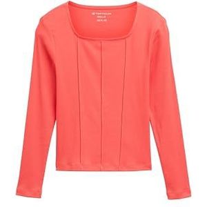 TOM TAILOR T-shirt met lange mouwen voor kinderen, 11042, effen rood, 152