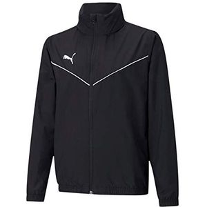 PUMA Windjack voor kinderen Teamrise All Weather Jkt Jr, zwart-wit, 164, 657402