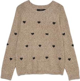 Vmdoffy - Gebreide Pullover - O-hals - Lange Mouwen - Regular Fit