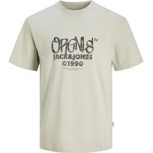 Jack & Jones Jorbushwick Box Tee Ss Crew Neck, Mineral Gray, S