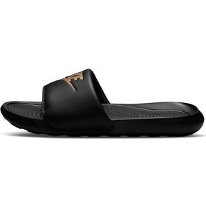 Nike Victori One Slide Sneakers voor heren, Zwart Metallic Goud Zwart, 51.5 EU