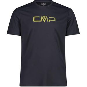 CMP T-shirt met ronde hals Dry Function met logo Art.39t7117p, Antraciet., 52 NL