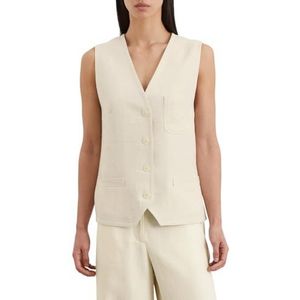 Marc OPolo Damesvest met V-hals Shaped Fit, beige, 34