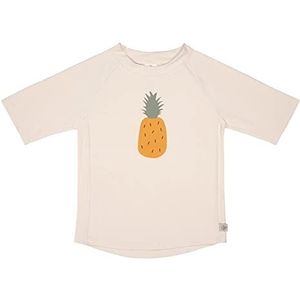 LÄSSIG Baby kinderen zwemshirt zwemshirt korte mouw UV-bescherming/korte mouw Rashguard Pineapple offwhite, 3-6 maanden, maat: 62/68