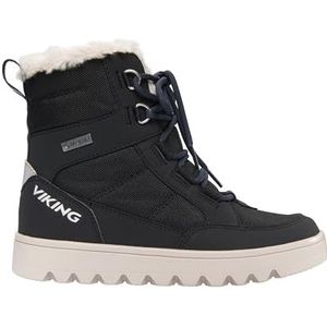 Viking Fleek Warm GTX Zip, uniseks sneeuwschoenen voor kinderen en jongens, Zwart, 32 EU Stretta