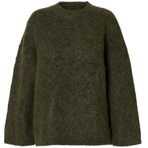 SELECTED Oversized trui 'SLFGabriella'  olijfgroen