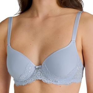 Calida Sensual Secrets Spacer-beha voor dames, verstelbare bandjes, met kanten details, gevormde cups, New Harmony Blue, 75E