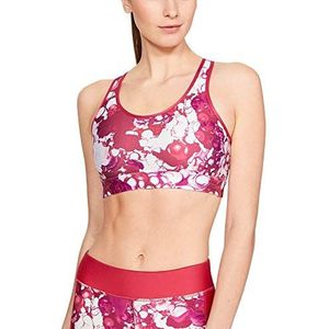 Under Armour Mid Mesh Wordmark Sportbeha voor dames