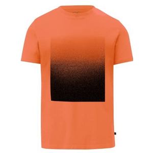 Q/S by s.Oliver Heren T-shirts, korte mouwen, oranje, S