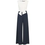 Vera Mont Jumpsuit voor dames met wijde pijpen, blauw, 36