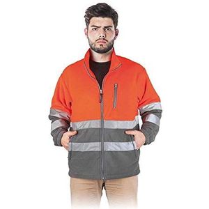 Reis Polstrip_Psxl beschermende fleece jas, oranje-staalblauw, maat XL