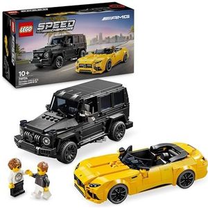 LEGO Speed Champions Mercedes-AMG G 63 en Mercedes-AMG SL 63 Auto Speelgoed voor Kinderen met 2 Automodellen en 2 Minifiguren van Coureurs, Rollenspel Cadeau voor Jongens en Meisjes 76924