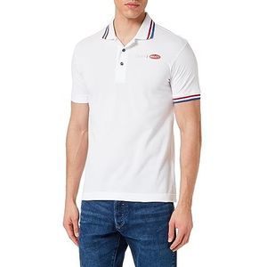UYN for BUGATTI Poloshirt met korte mouwen voor heren, Wit, XL