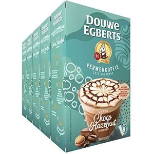 Douwe Egberts Latte Choco Hazelnut Verwenkoffie Oploskoffie - 5 x 8 Zakjes