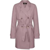 VERO MODA Dames trenchcoat VMCELESTE mantel, Nostalgia Rose, M