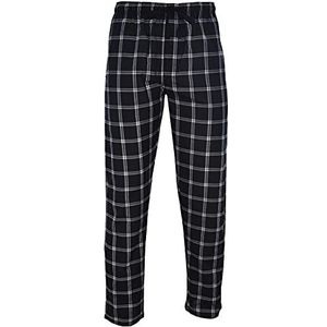 Hanes Men's Woven Pajama Pant, Black Plaid, Small