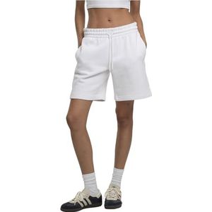 Build your Brand - Ladies Basic Sweatshorts - Wit - 3XL