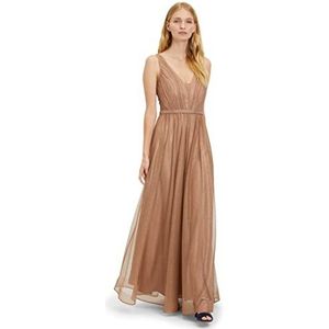 Vera Mont Vera Mont Dames 8634/4005 jurk, crème/goud, 44, Crèam/goud, 44