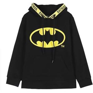 CERDÁ LIFE'S LITTLE MOMENTS Batman Hoodie – zwart – maat 7 jaar – van katoen en polyester 240 g/m² – met Batman wapen – origineel product ontworpen in Spanje, Meerkleurig