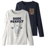 Top - 2-pack - Lange Mouwen