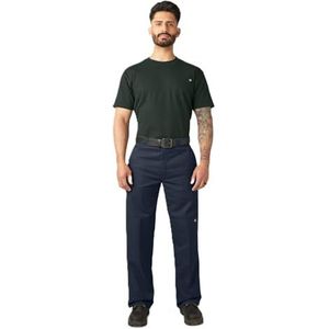 Dickies Loose fit werkbroek met dubbele knie en keperstof voor heren, donkerblauw, 30W/30L