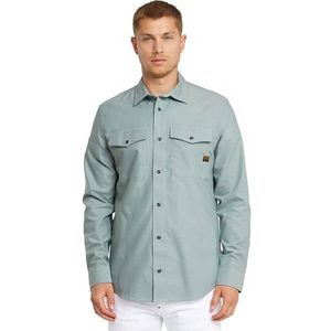 G-Star RAW Marine Slim overhemd, meerkleurig (Bolt Grey/Gs Mercury Oxford D24963-7665-h045), XL