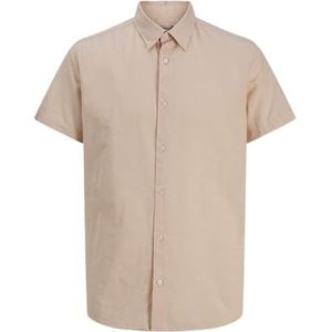 JJ REBEL Jrebmoss Sunny Shirt Ss voor heren, abrikoos ijs, S