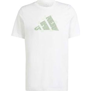 adidas Heren AEROREADY Tennis Logo Slam Graphic Tee, white, S
