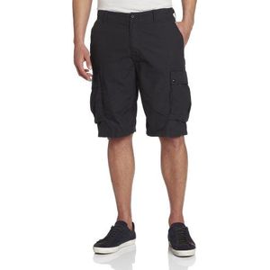 Nautica Heren Mini Ripstop Twill Cargo Short Casual, Zwart, 48