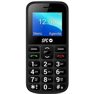 SPC Fortune 2 4G - 4G mobiele telefoon voor senioren, SOS-knop, zeer hoog belvolume (102dB), configuratie op afstand, grote toetsen, Smart Ringer en meldingen - Zwart
