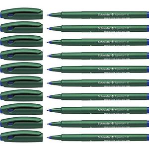 Schneider Topwriter 147 Mint Green Barrel Fibre Pen - Blauw (Pack van 10)