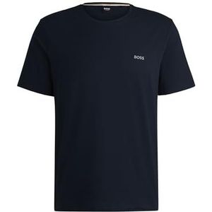 BOSS Heren Mix&Match T-shirt R Regular Fit T-shirt van Stretch Katoen met Geborduurd Logo, Dark Blue403, XXL