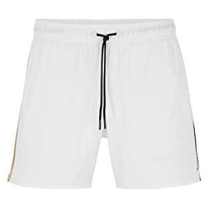 BOSS Heren Iconic Swim_Short, White100, XXL, White100, XXL