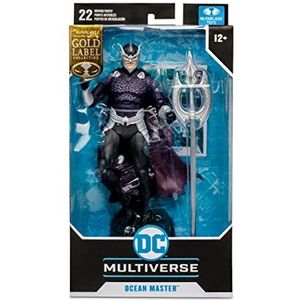 McFarlane 15277 Speelgoed - 7-inch gouden label Ocean Master Figure - DC Multiverse Figuren - Aquaman Toys - 22 bewegende delen - Verzamelbare kunstkaart inbegrepen,multi kleuren