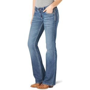 Wrangler Women's Retro Sadie Low Rise Stretch Boot Cut Jean, Tiffany, 9-34