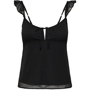 Onlasta Life Tie Singlet WVN, zwart, XS