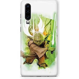 ERT GROUP mobiel telefoonhoesje voor Huawei P30 origineel en officieel erkend Star Wars patroon Yoda 005 optimaal aangepast aan de vorm van de mobiele telefoon, hoesje is gemaakt van TPU
