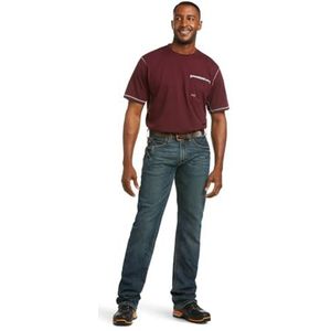 ARIAT Men's M5 Rebar Stretch Slim Fit Straight Leg Jean
