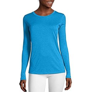 Hanes Dames Shirt, Onderwater Blauw, M