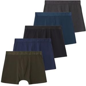 Frank Dandy Legend Organic boxershorts voor heren, meerkleurig, L (5 stuks), Meerkleurig, L