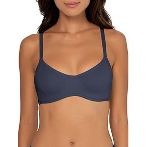 Smart & Sexy Women's Cloud Cotton Comfort Collection Scoop Neck Unlined Underwire Bra, NAVY HIGHLIGHT, 38DDD