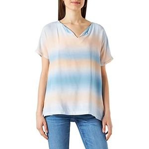 GERRY WEBER Edition T-shirt voor dames, Blauw/rood/oranje opdruk, 38 NL